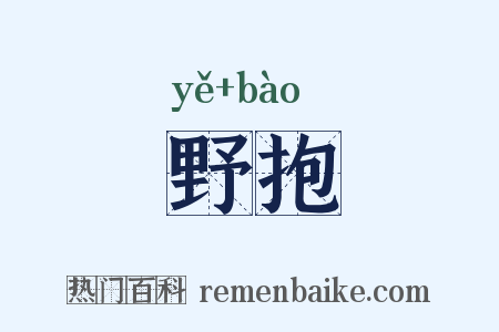 野抱是什么意思的图片